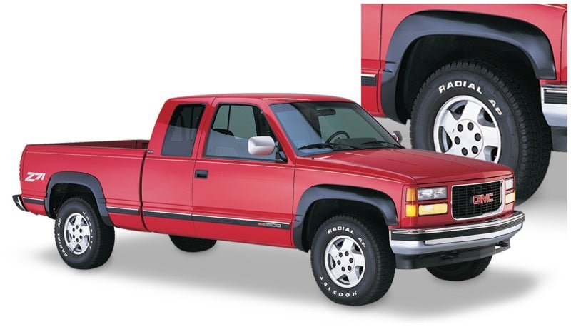 Bushwacker 88-99 Chevy C1500 OE Style Flares 4pc - Black - Crew Original