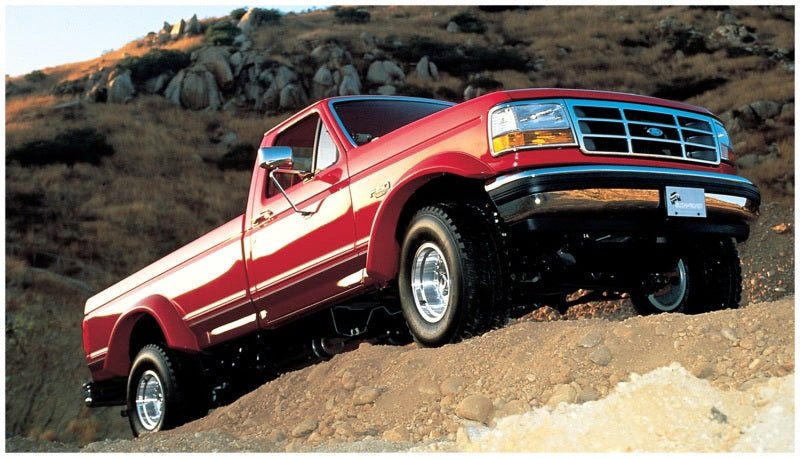 Bushwacker 92-96 Ford F-150 Styleside Extend-A-Fender Style Flares 4pc 81.0/96.0in Bed - Black - Crew Original