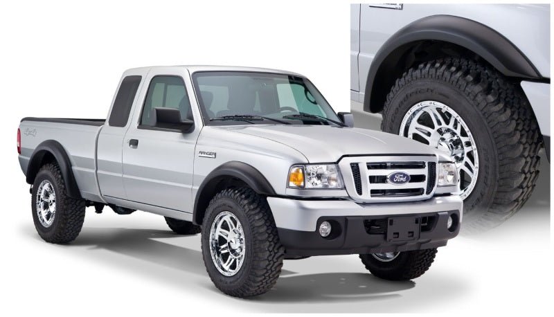 Bushwacker 93-11 Ford Ranger Styleside Extend-A-Fender Style Flares 4pc 72.0/84.0in Bed - Black - Crew Original