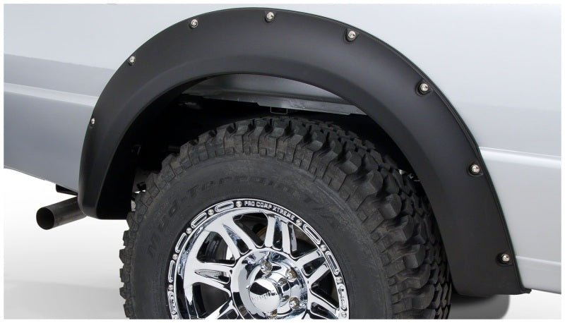 Bushwacker 93-11 Ford Ranger Styleside Pocket Style Flares 4pc 72.0/84.0in Bed - Black - Crew Original