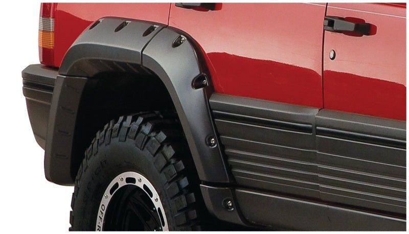 Bushwacker 93-98 Jeep Grand Cherokee Cutout Style Flares 4pc - Black - Crew Original