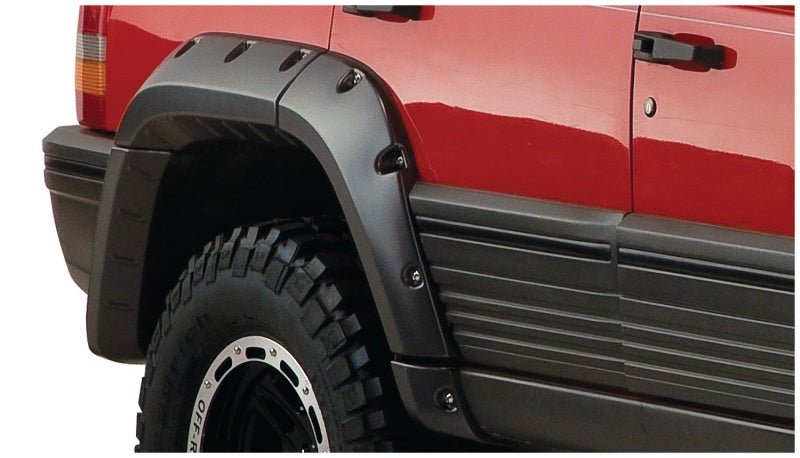 Bushwacker 93-98 Jeep Grand Cherokee Cutout Style Flares 4pc - Black - Crew Original