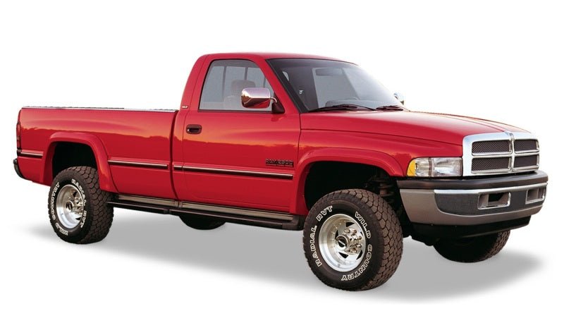 Bushwacker 94-01 Dodge Ram 1500 Fleetside Extend-A-Fender Style Flares 4pc 78.0/96.0in Bed - Black - Crew Original