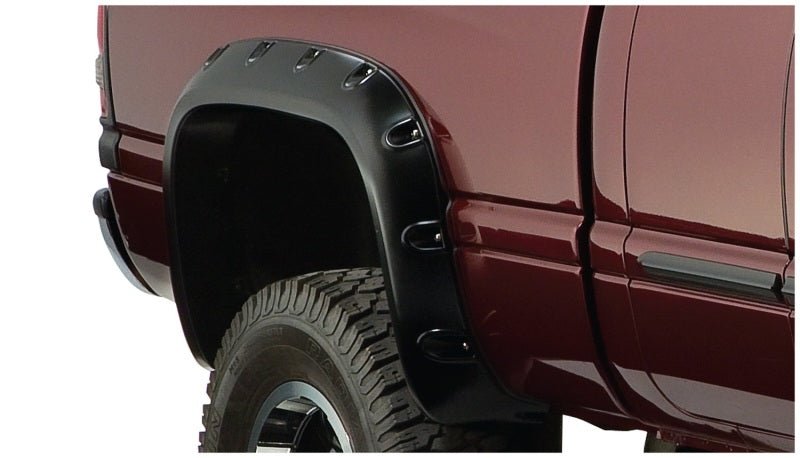 Bushwacker 94-01 Dodge Ram 1500 Fleetside Pocket Style Flares 2pc 78.0/96.0in Bed - Black - Crew Original