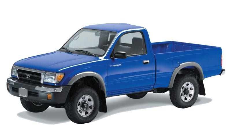 Bushwacker 95-00 Toyota Tacoma Fleetside Extend-A-Fender Style Flares 4pc w/ 4WD Only - Black - Crew Original