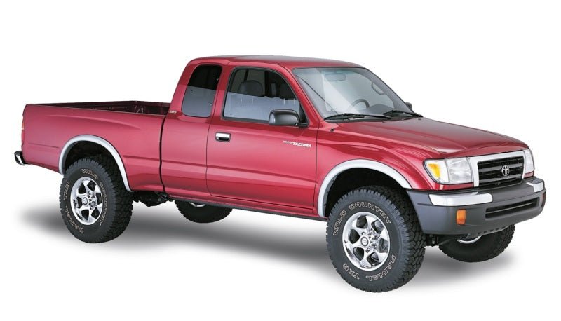 Bushwacker 95-04 Toyota Tacoma Fleetside OE Style Flares 4pc 74.5in Bed w/ 4WD Only - Black - Crew Original