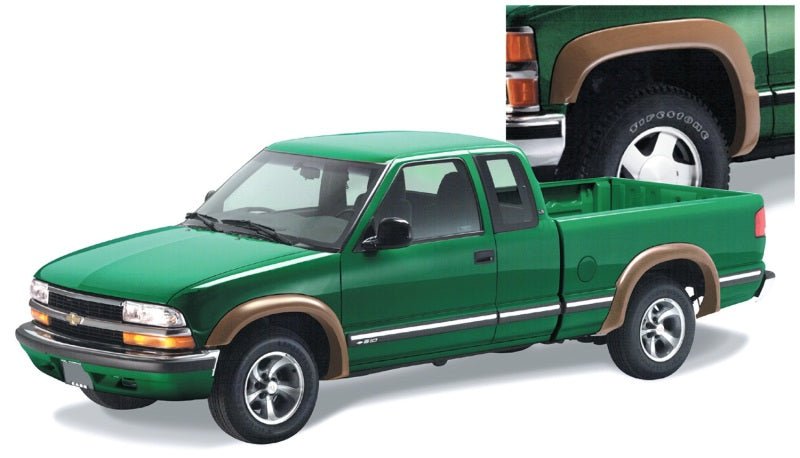 Bushwacker 95-05 Chevy Blazer Extend-A-Fender Style Flares 4pc Excludes ZR2 Flare Package - Black - Crew Original