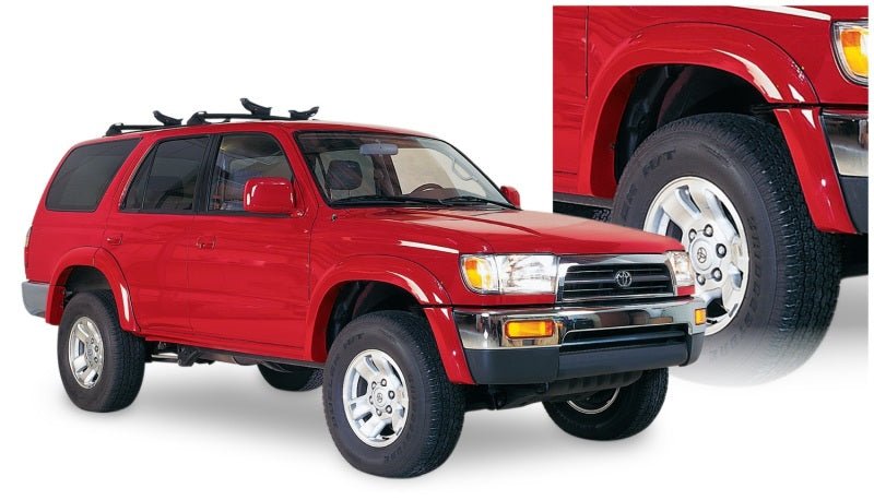 Bushwacker 96-02 Toyota 4Runner Extend-A-Fender Style Flares 4pc - Black - Crew Original