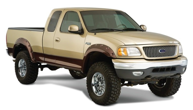 Bushwacker 97-03 Ford F-150 Cutout Style Flares 2pc - Black - Crew Original