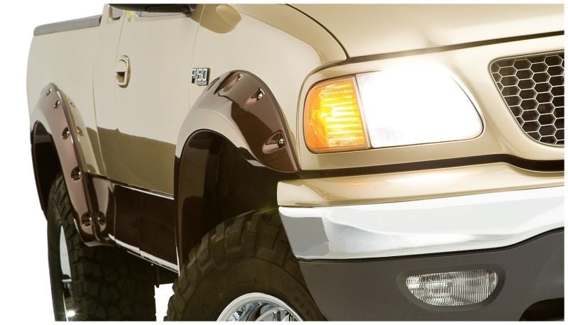 Bushwacker 97-03 Ford F-150 Styleside Cutout Style Flares 2pc 96.0/78.0in Bed - Black - Crew Original