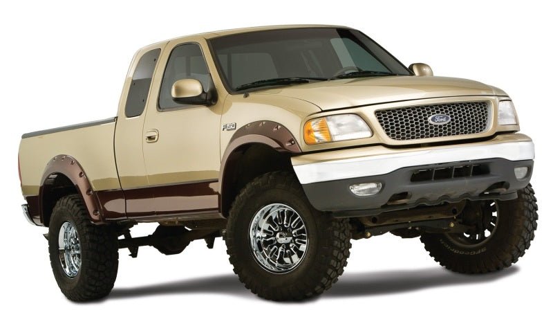 Bushwacker 97-03 Ford F-150 Styleside Cutout Style Flares 2pc 96.0/78.0in Bed - Black - Crew Original