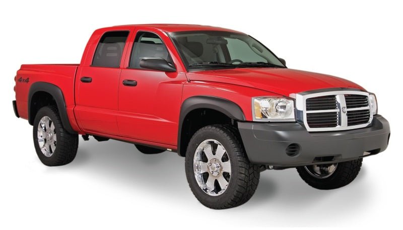 Bushwacker 97-04 Dodge Dakota Fleetside Extend-A-Fender Style Flares 4pc - Black - Crew Original