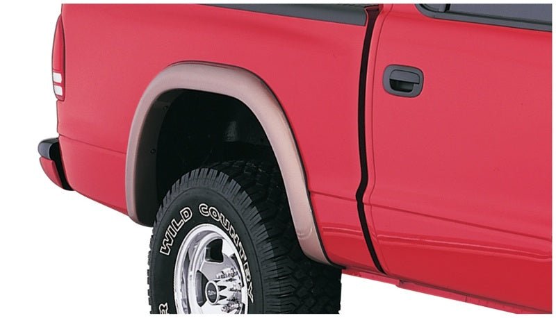 Bushwacker 97-04 Dodge Dakota Fleetside Extend-A-Fender Style Flares 4pc - Black - Crew Original