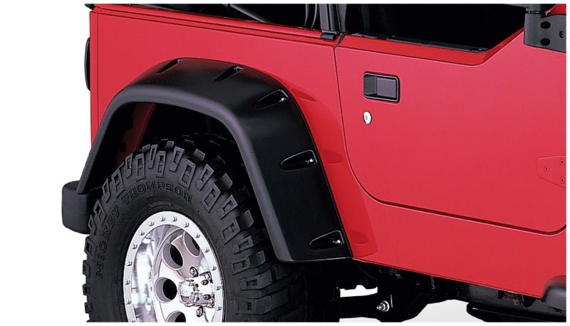 Bushwacker 97-06 Jeep TJ Max Pocket Style Flares 4pc - Black - Crew Original