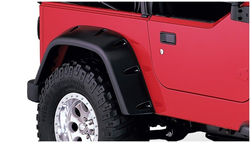 Bushwacker 97-06 Jeep TJ Max Pocket Style Flares 4pc - Black - Crew Original