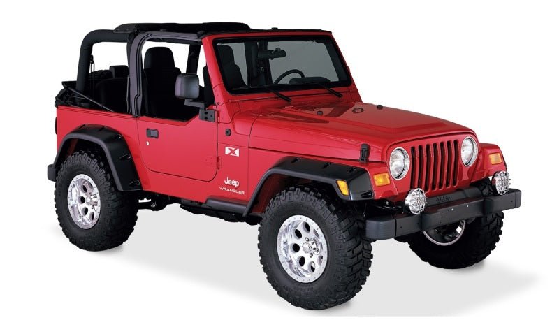 Bushwacker 97-06 Jeep TJ Max Pocket Style Flares 4pc - Black - Crew Original