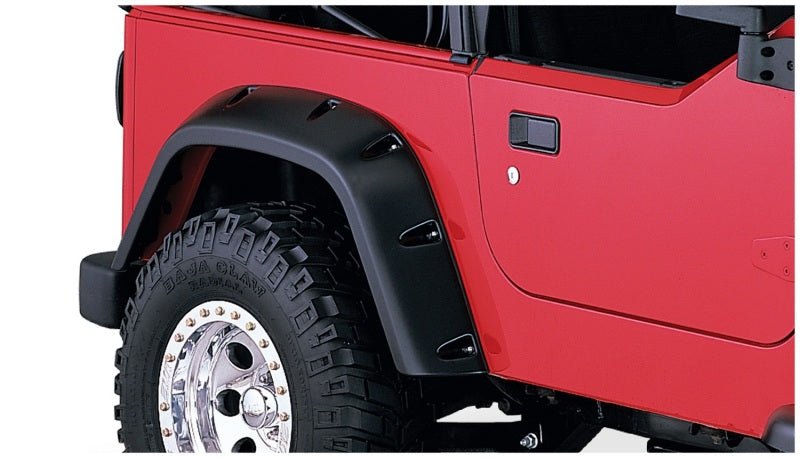 Bushwacker 97-06 Jeep TJ Pocket Style Flares 4pc - Black - Crew Original