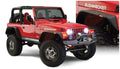 Bushwacker 97-06 Jeep Wrangler Flat Style Flares 4pc - Black - Crew Original