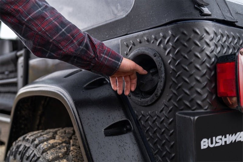 Bushwacker 97-06 Jeep Wrangler Trail Armor Rear Corners - Black - Crew Original