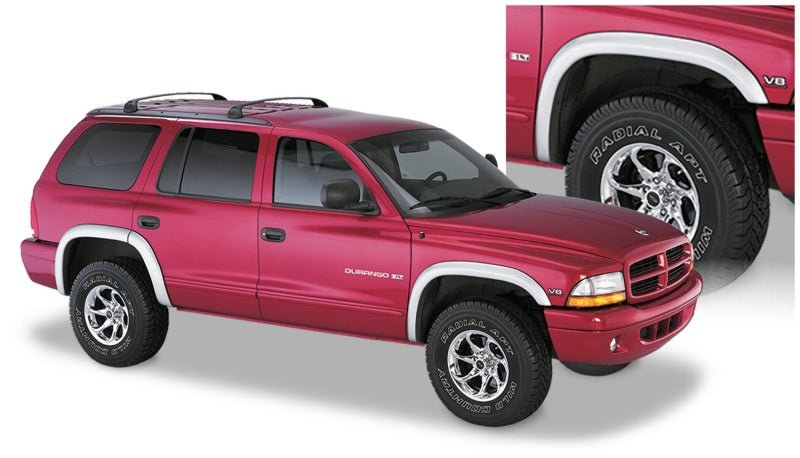 Bushwacker 98-03 Dodge Durango Extend-A-Fender Style Flares 4pc - Black - Crew Original
