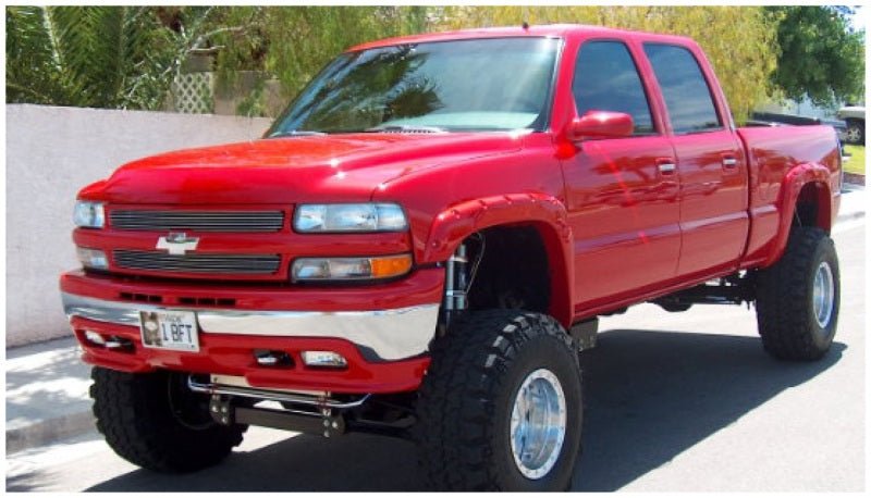Bushwacker 99-06 GMC Sierra 1500 Fleetside Pocket Style Flares 4pc 68.4/69.2/78.0/96.0in Bed - Black - Crew Original