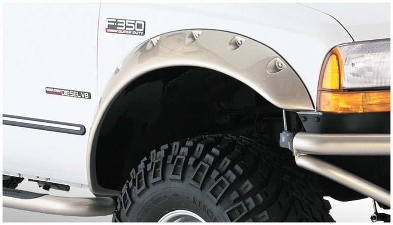 Bushwacker 99-07 Ford F-250 Super Duty Cutout Style Flares 2pc - Black - Crew Original