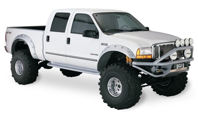 Bushwacker 99-07 Ford F-250 Super Duty Cutout Style Flares 2pc - Black - Crew Original
