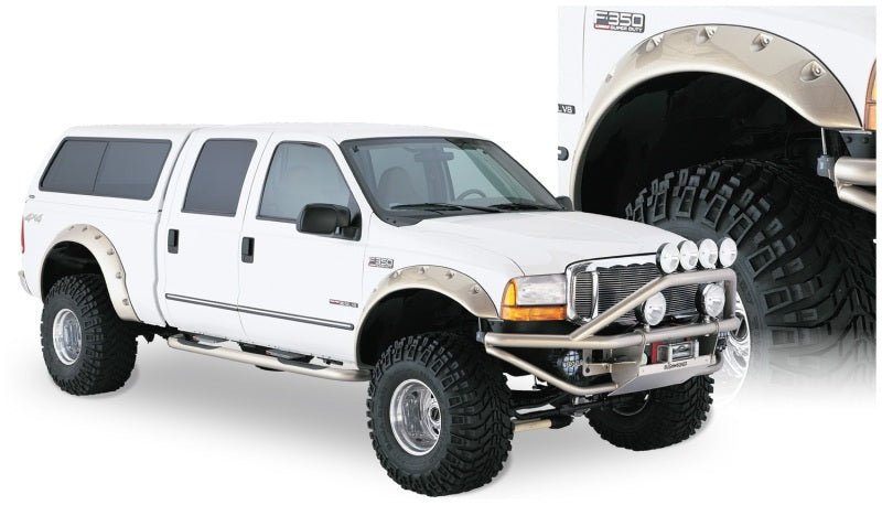 Bushwacker 99-07 Ford F-250 Super Duty Cutout Style Flares 2pc - Black - Crew Original