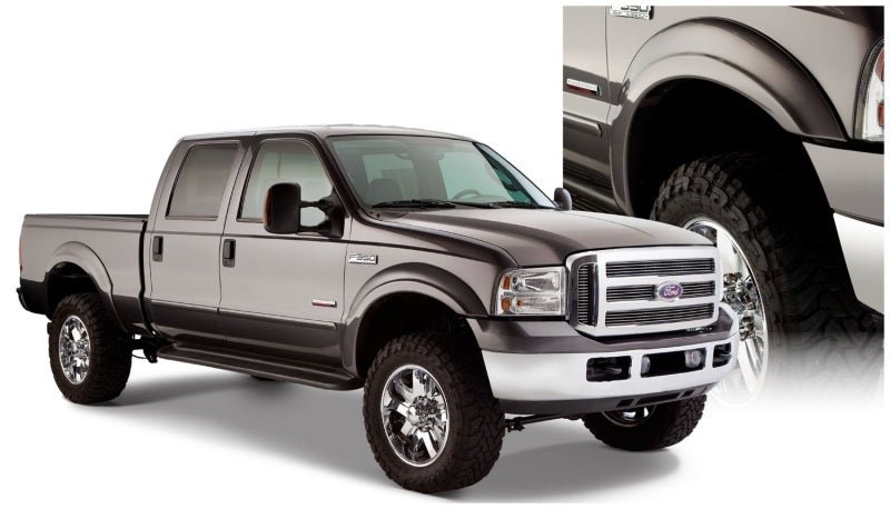 Bushwacker 99-07 Ford F-250 Super Duty Styleside OE Style Flares 4pc - Black - Crew Original