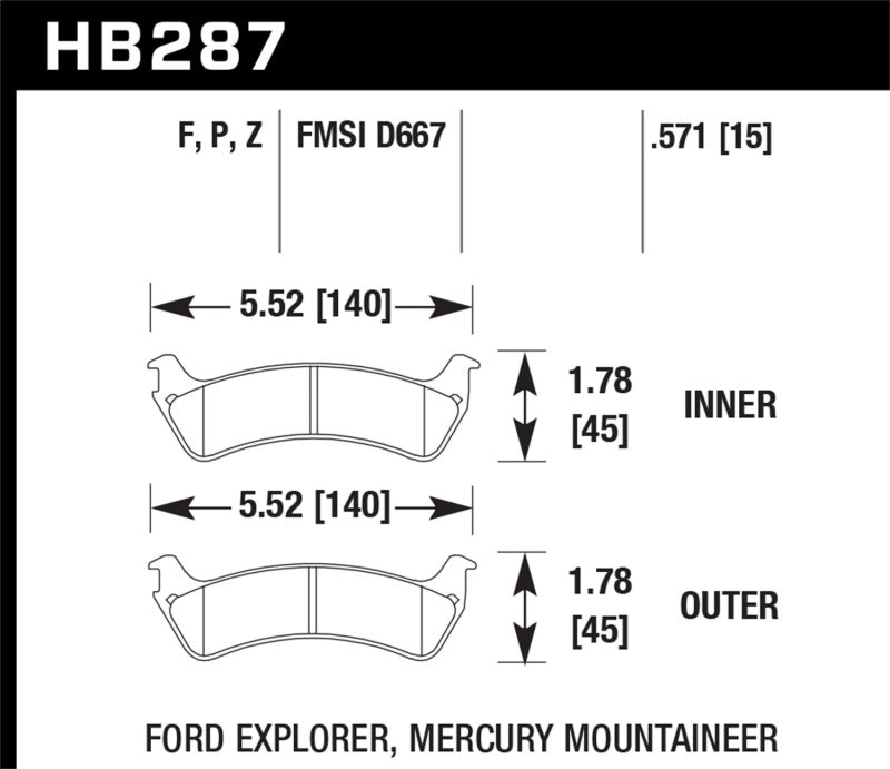 Hawk HPS Street Brake Pads