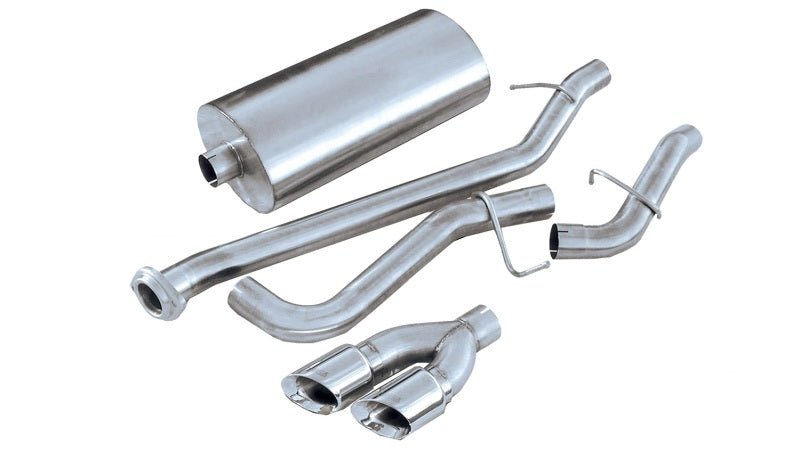 Corsa 02-07 Chevrolet Silverado Reg. Cab/Short Bed 1500 4.8L V8 Polished Touring Cat-Back Exhaust - Crew Original