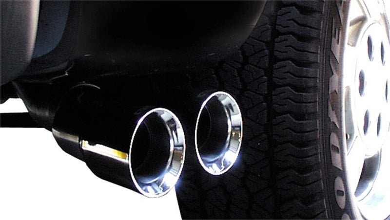 Corsa 02-07 Chevrolet Silverado Reg. Cab/Short Bed 1500 4.8L V8 Polished Touring Cat-Back Exhaust - Crew Original