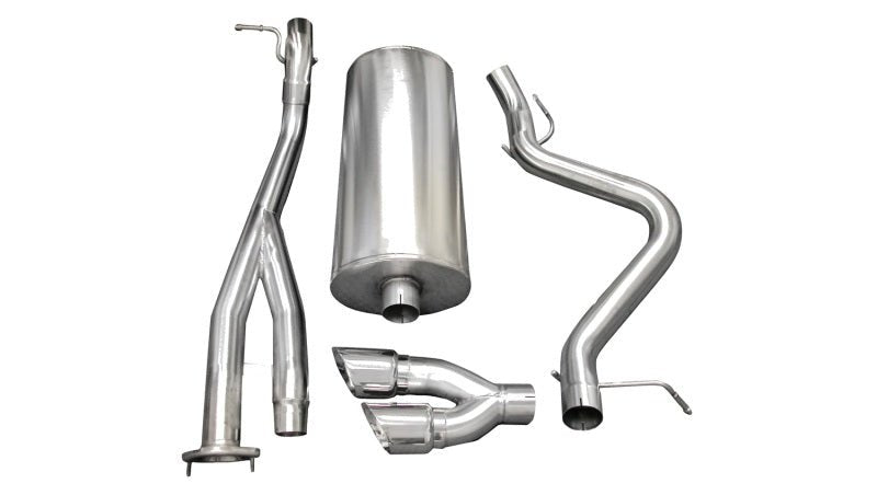 Corsa 03-06 Chevrolet Silverado Short Bed SS 6.0L V8 Polished Sport Cat-Back Exhaust - Crew Original