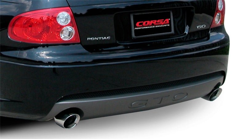 Corsa 05-06 Pontiac GTO 6.0L V8 2.5in Sport Cat-Back + XPipe Exhaust Polished Tips - Crew Original