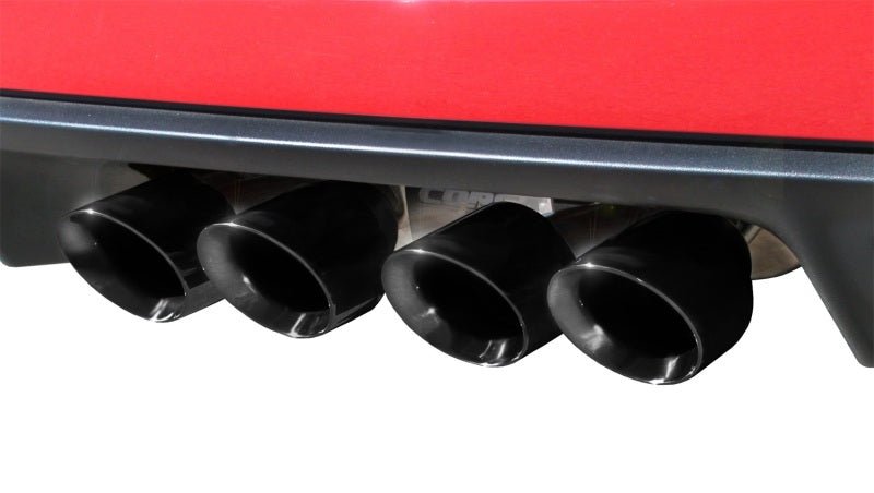 Corsa 05-08 Chevrolet Corvette C6 6.0L V8 Black Xtreme Axle-Back Exhaust - Crew Original