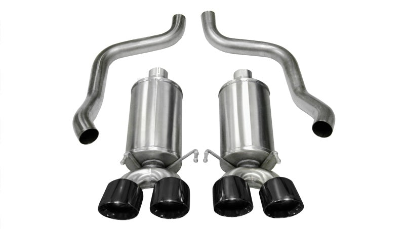 Corsa 05-08 Chevrolet Corvette C6 6.0L V8 Black Xtreme Axle-Back Exhaust - Crew Original