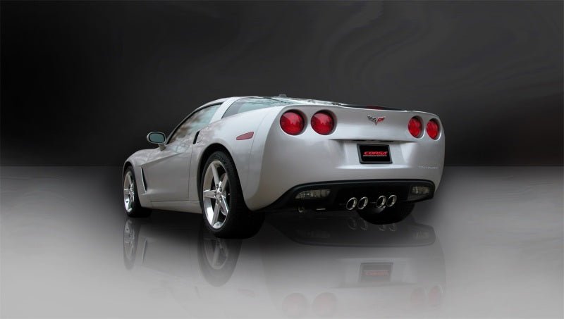 Corsa 05-08 Chevrolet Corvette C6 6.0L V8 Polished Sport Axle-Back Exhaust - Crew Original