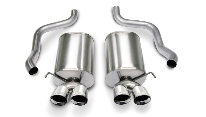 Corsa 05-08 Chevrolet Corvette C6 6.0L V8 Polished Sport Axle-Back Exhaust - Crew Original