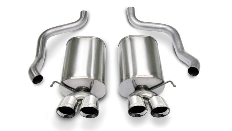 Corsa 05-08 Chevrolet Corvette C6 6.0L V8 Polished Sport Axle-Back Exhaust - Crew Original