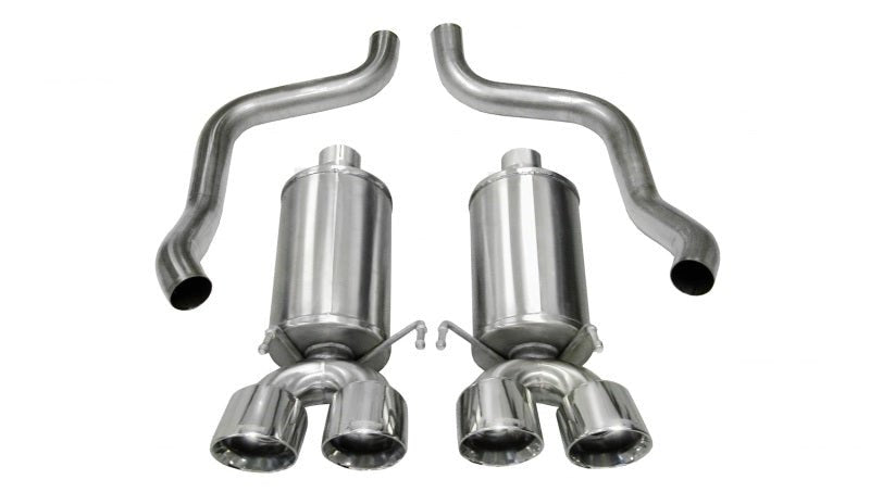 Corsa 05-08 Chevrolet Corvette C6 6.0L V8 Polished Xtreme Axle-Back Exhaust - Crew Original