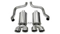 Corsa 05-08 Chevrolet Corvette C6 6.0L V8 Polished Xtreme Axle-Back Exhaust - Crew Original