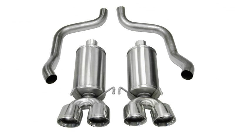 Corsa 05-08 Chevrolet Corvette C6 6.0L V8 Polished Xtreme Axle-Back Exhaust - Crew Original
