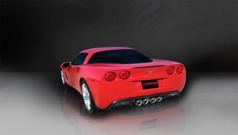 Corsa 05-08 Chevrolet Corvette C6 6.0L V8 Polished Xtreme Axle-Back Exhaust - Crew Original