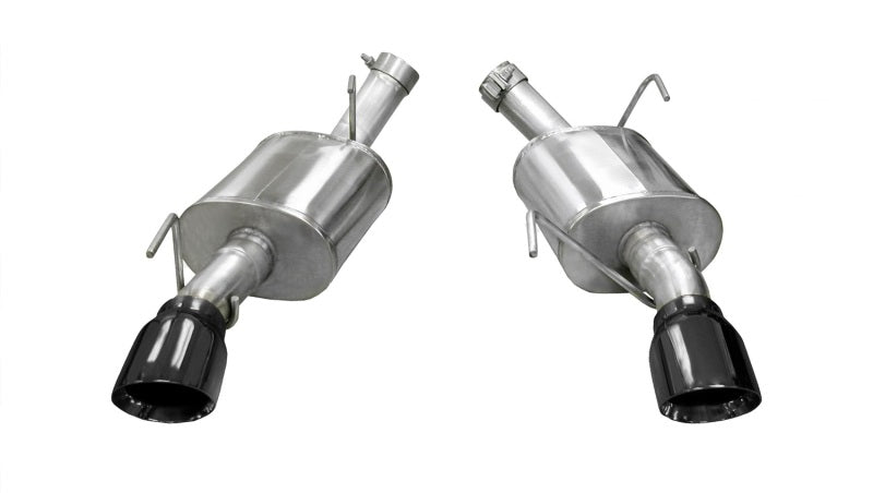 Corsa 05-10 Ford Mustang Shelby GT500 5.4L V8 Black Xtreme Axle-Back Exhaust - Crew Original