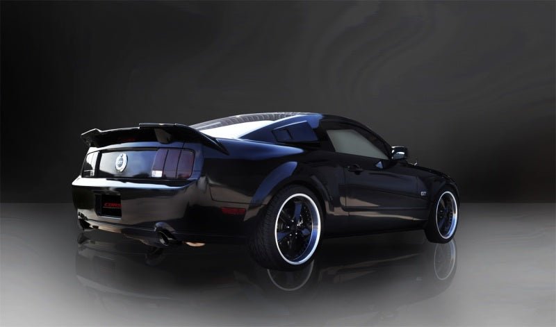 Corsa 05-10 Ford Mustang Shelby GT500 5.4L V8 Black Xtreme Axle-Back Exhaust - Crew Original