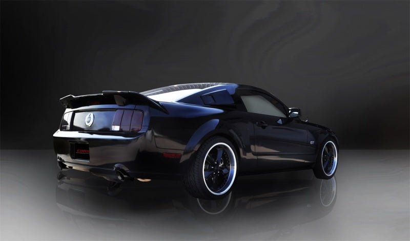 Corsa 05-10 Ford Mustang Shelby GT500 5.4L V8 Black Xtreme Axle-Back Exhaust - Crew Original