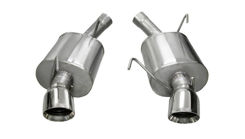 Corsa 05-10 Ford Mustang Shelby GT500 5.4L V8 Polished Sport Axle-Back Exhaust - Crew Original