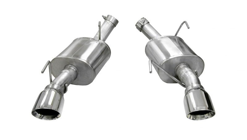 Corsa 05-10 Ford Mustang Shelby GT500 5.4L V8 Polished Xtreme Axle-Back Exhaust - Crew Original