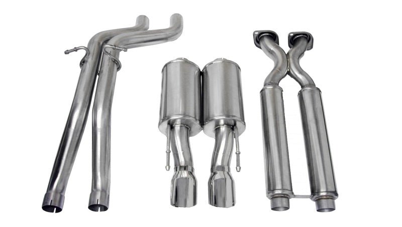 Corsa 06-10 Jeep Grand Cherokee 6.1L V8 Polished Sport Cat-Back Exhaust - Crew Original