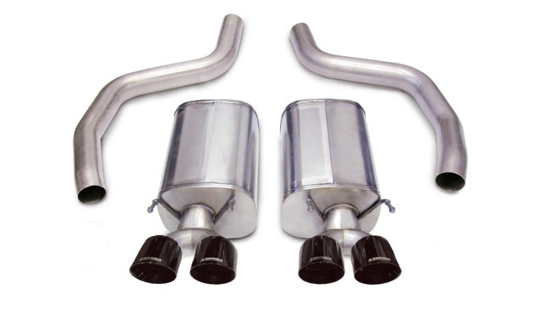Corsa 06-13 Chevrolet Corvette C6 Z06 7.0L V8 Black Sport Axle-Back Exhaust - Crew Original